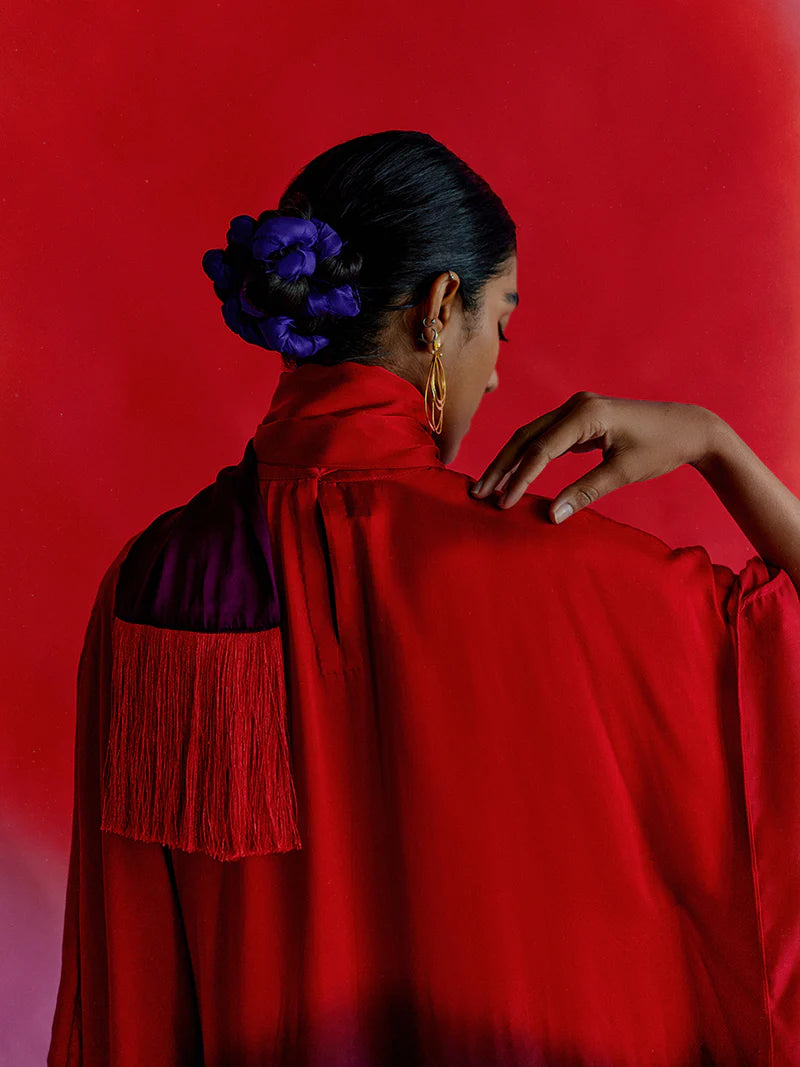 Studio Rigu Leheriya Round Collar Dress