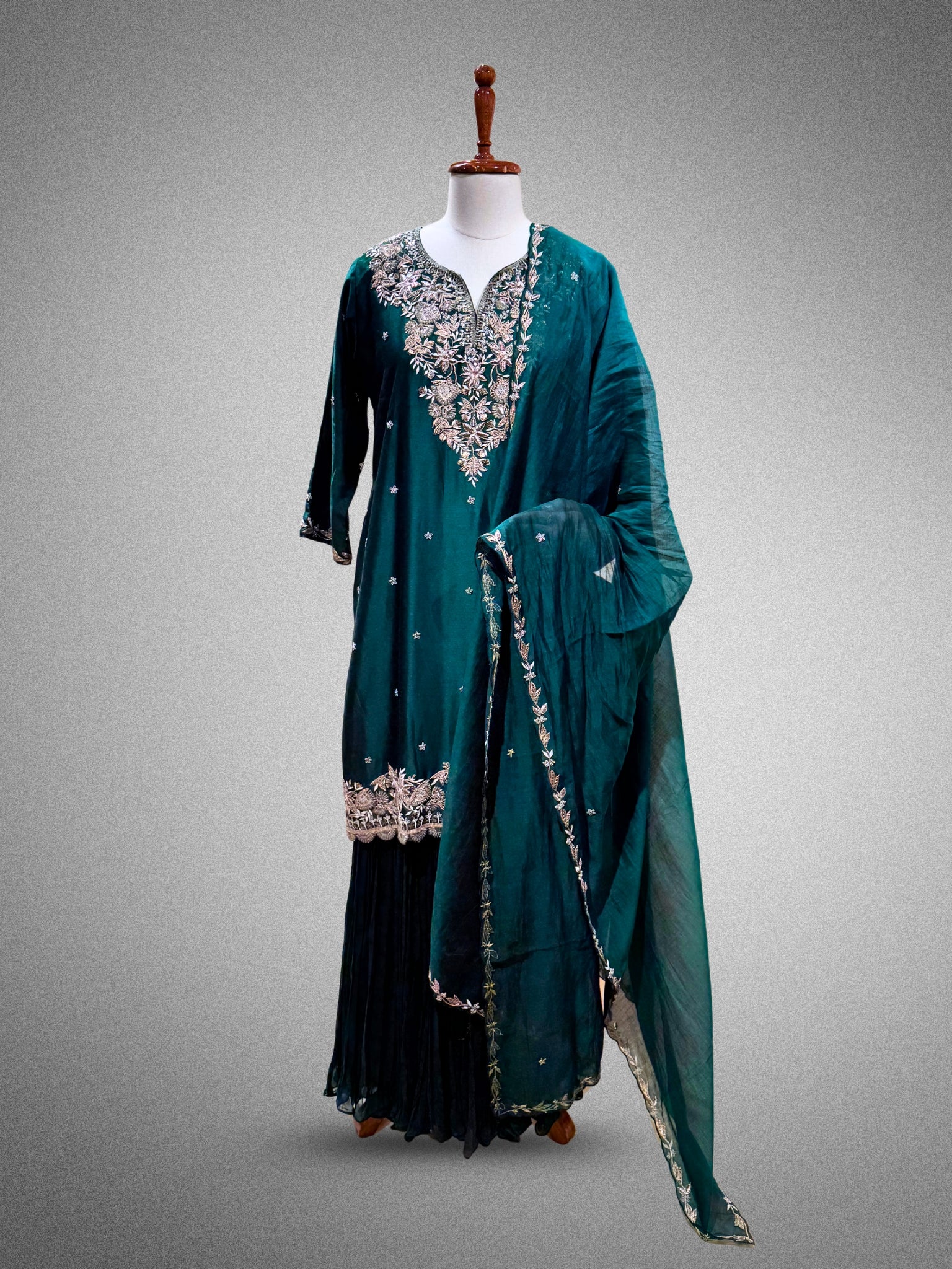Emerald Green Sharara Set