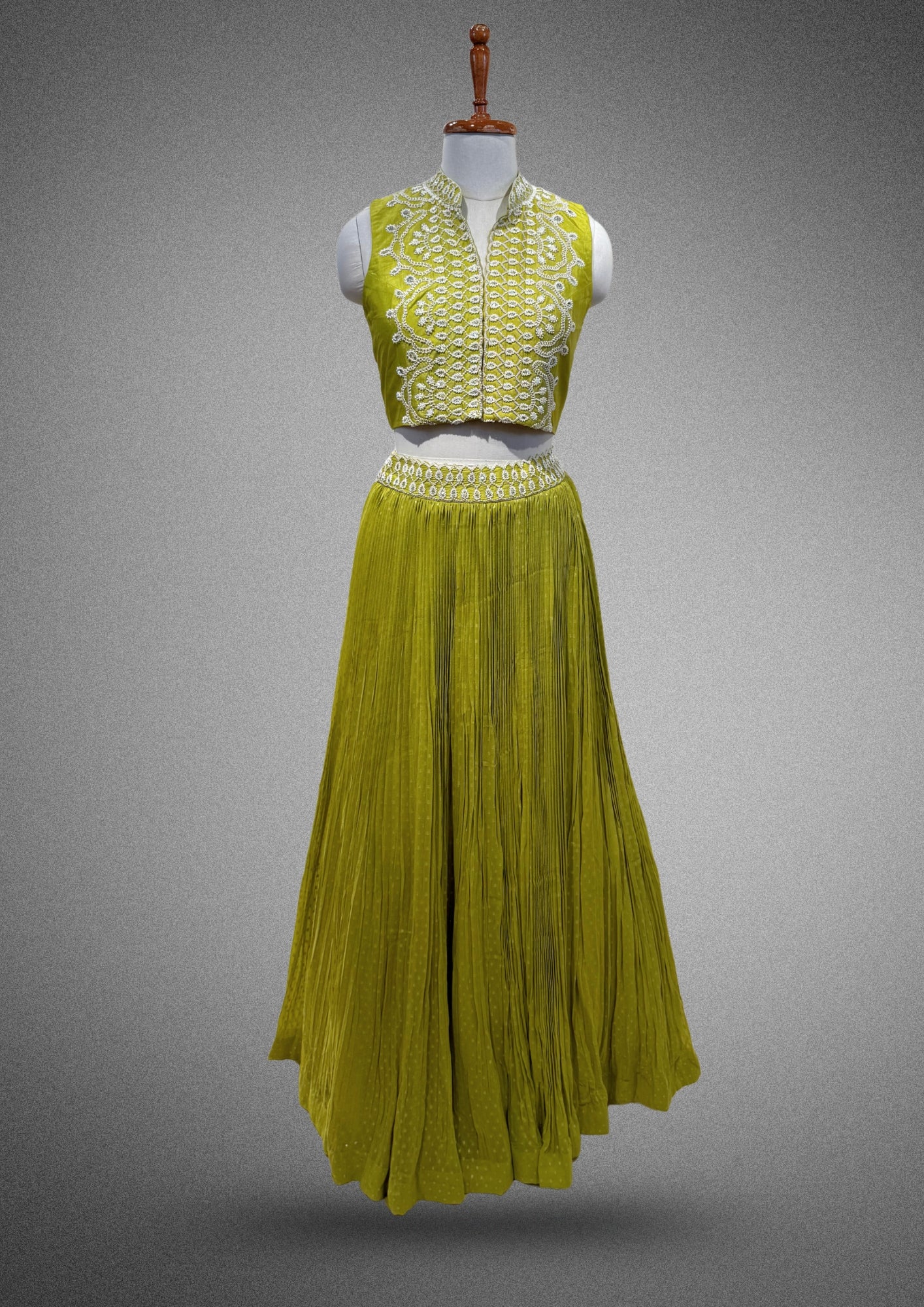 Lime Green Lehenga Set