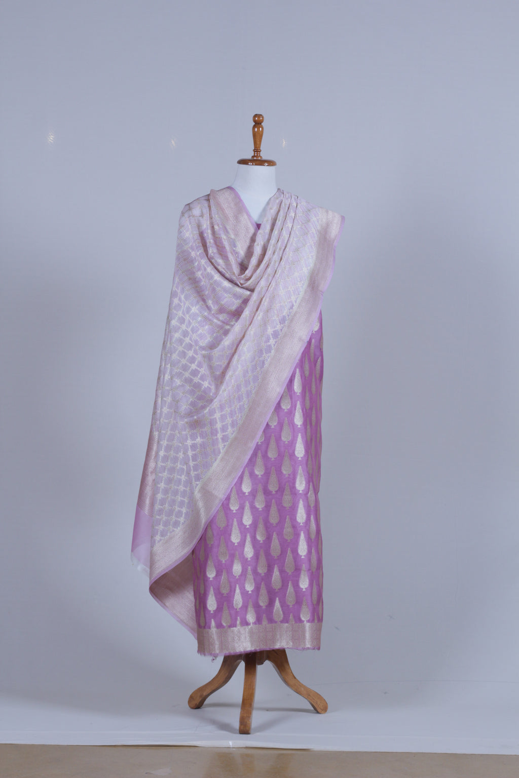 Lavender Silk Suit Set