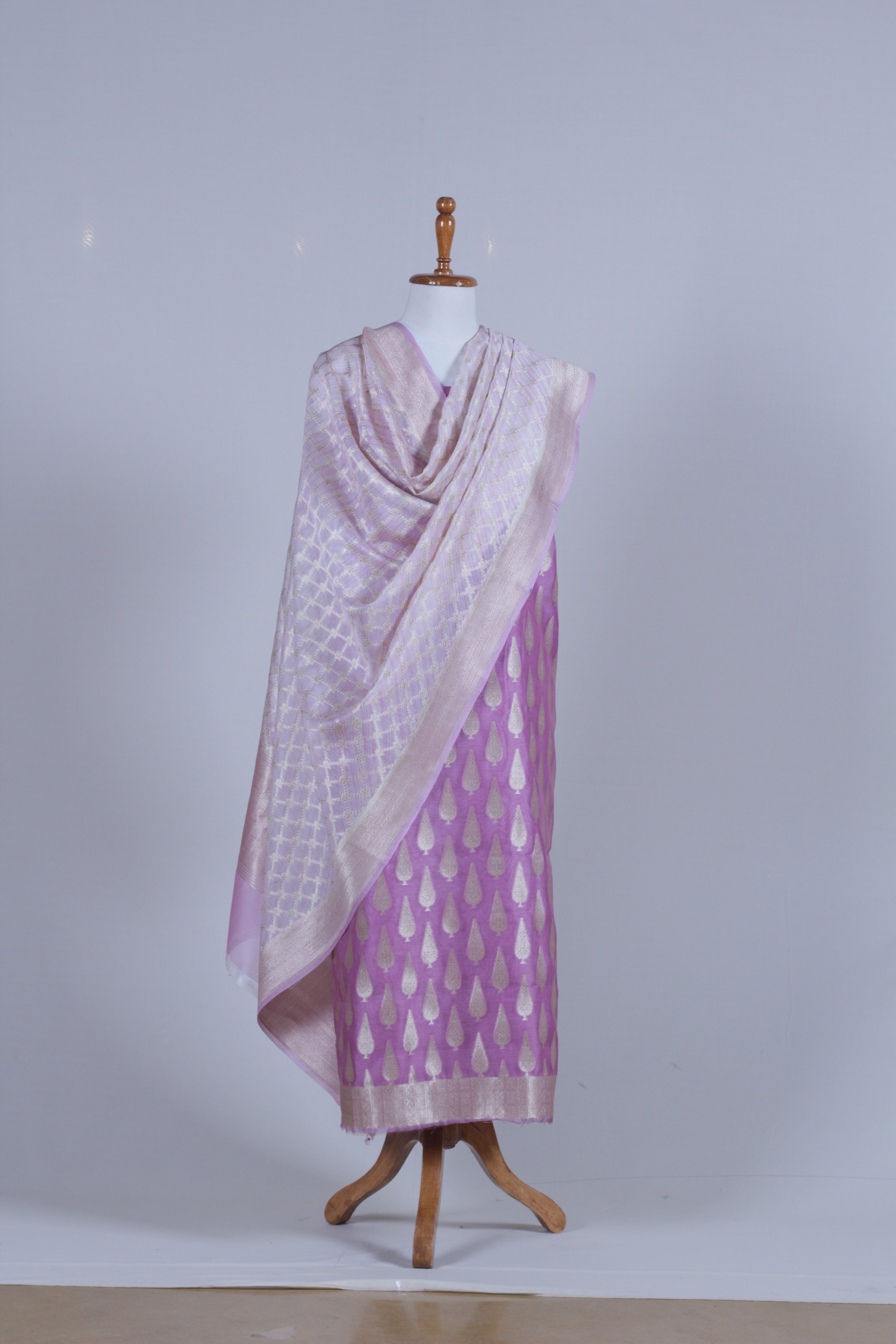 Lavender Silk Suit Set