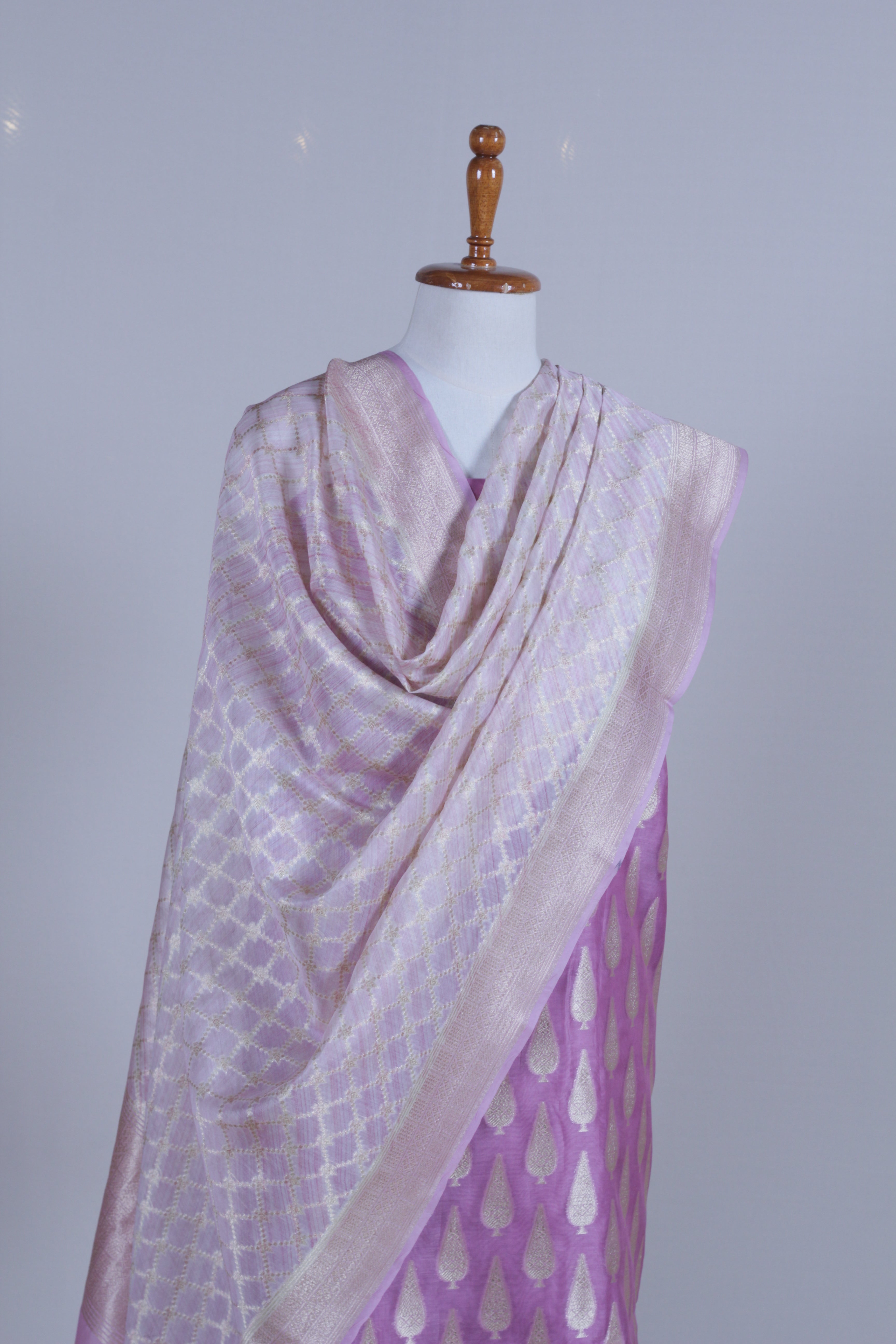 Lavender Silk Suit Set