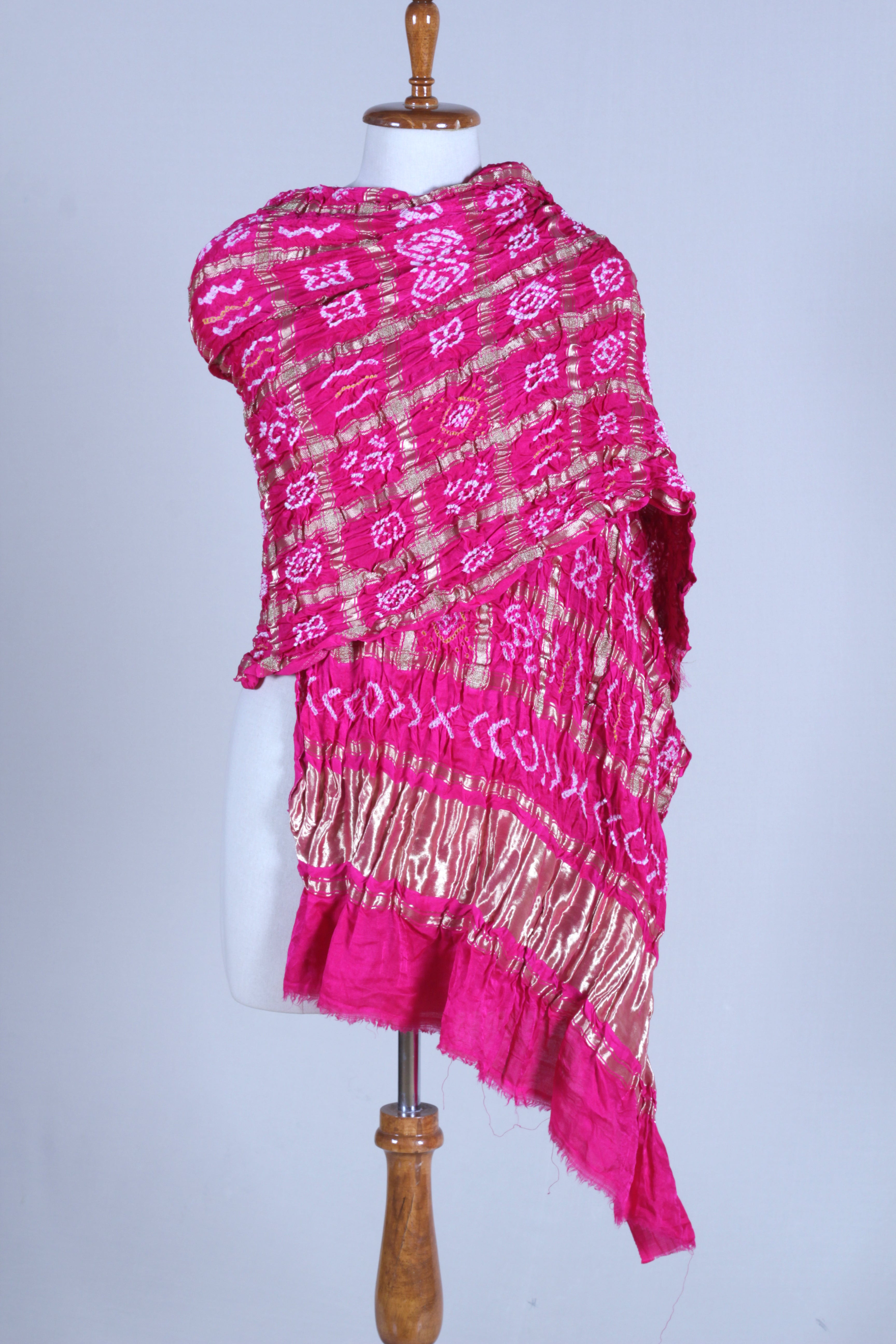 Rani Pink Bandhani Dupatta