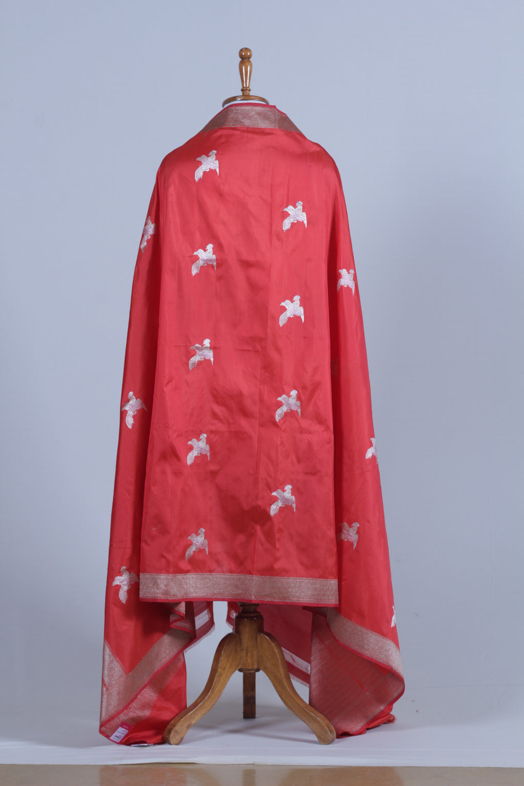 Red Silk Dupatta
