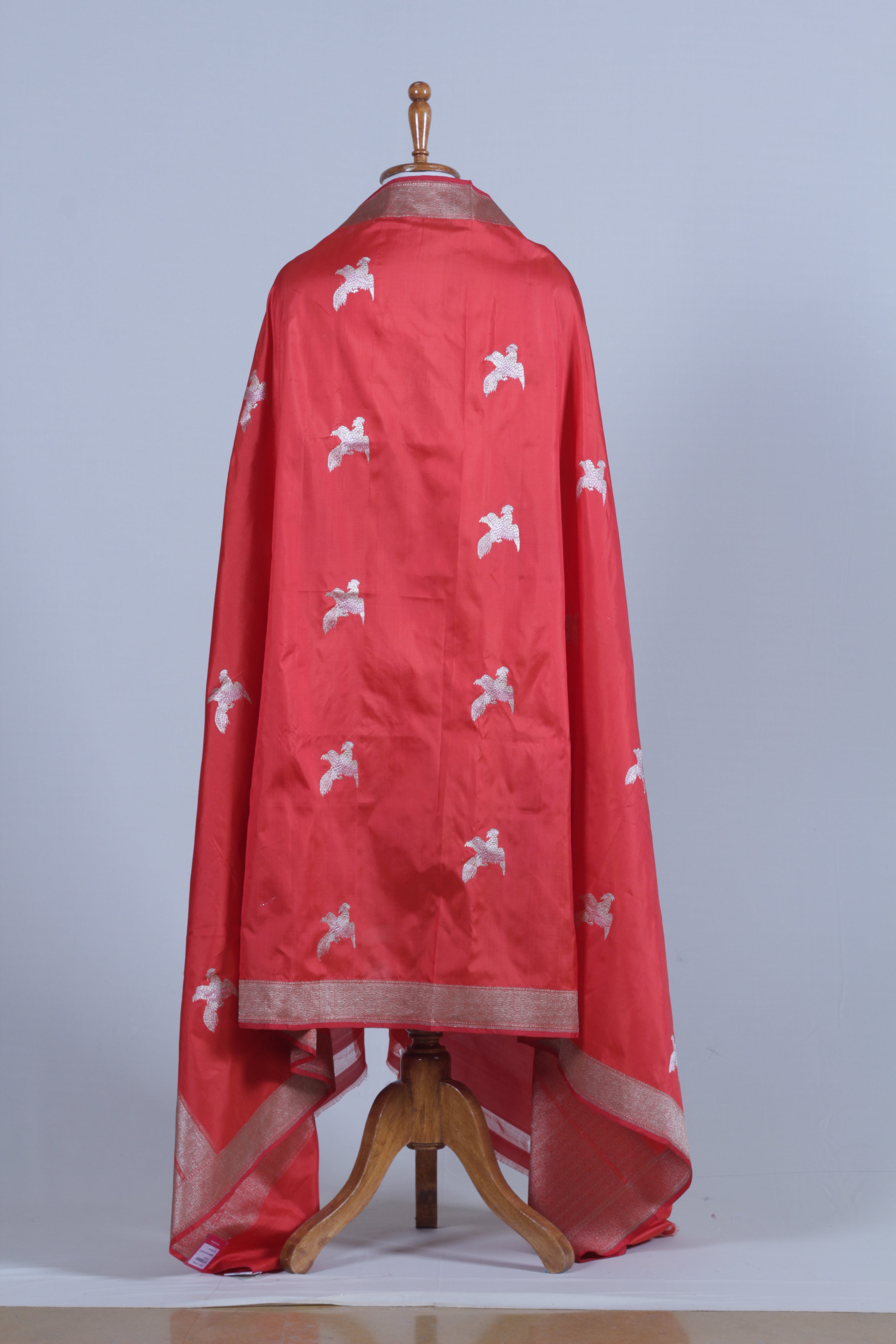 Red Silk Dupatta