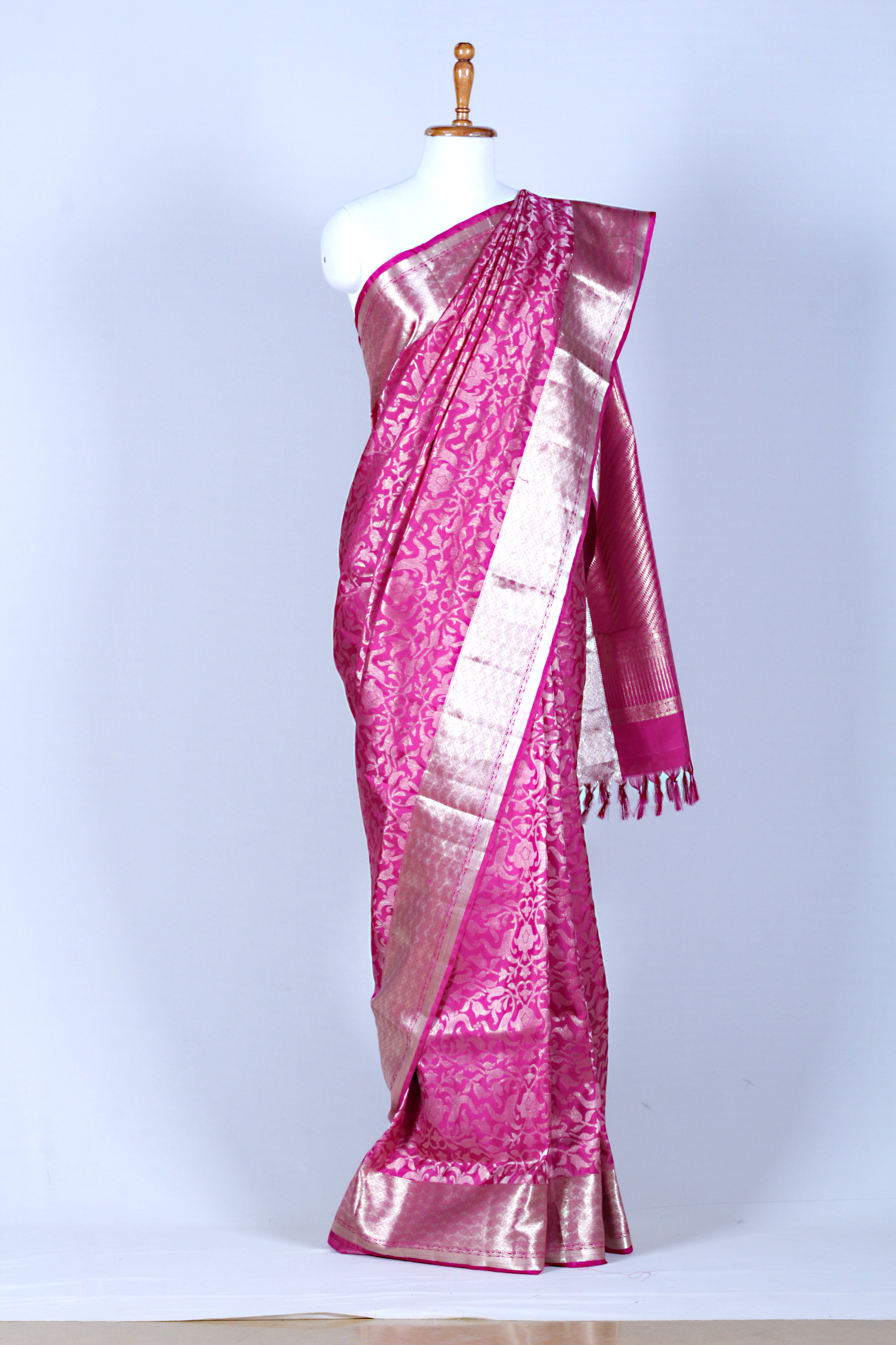Magenta Upada Silk Saree