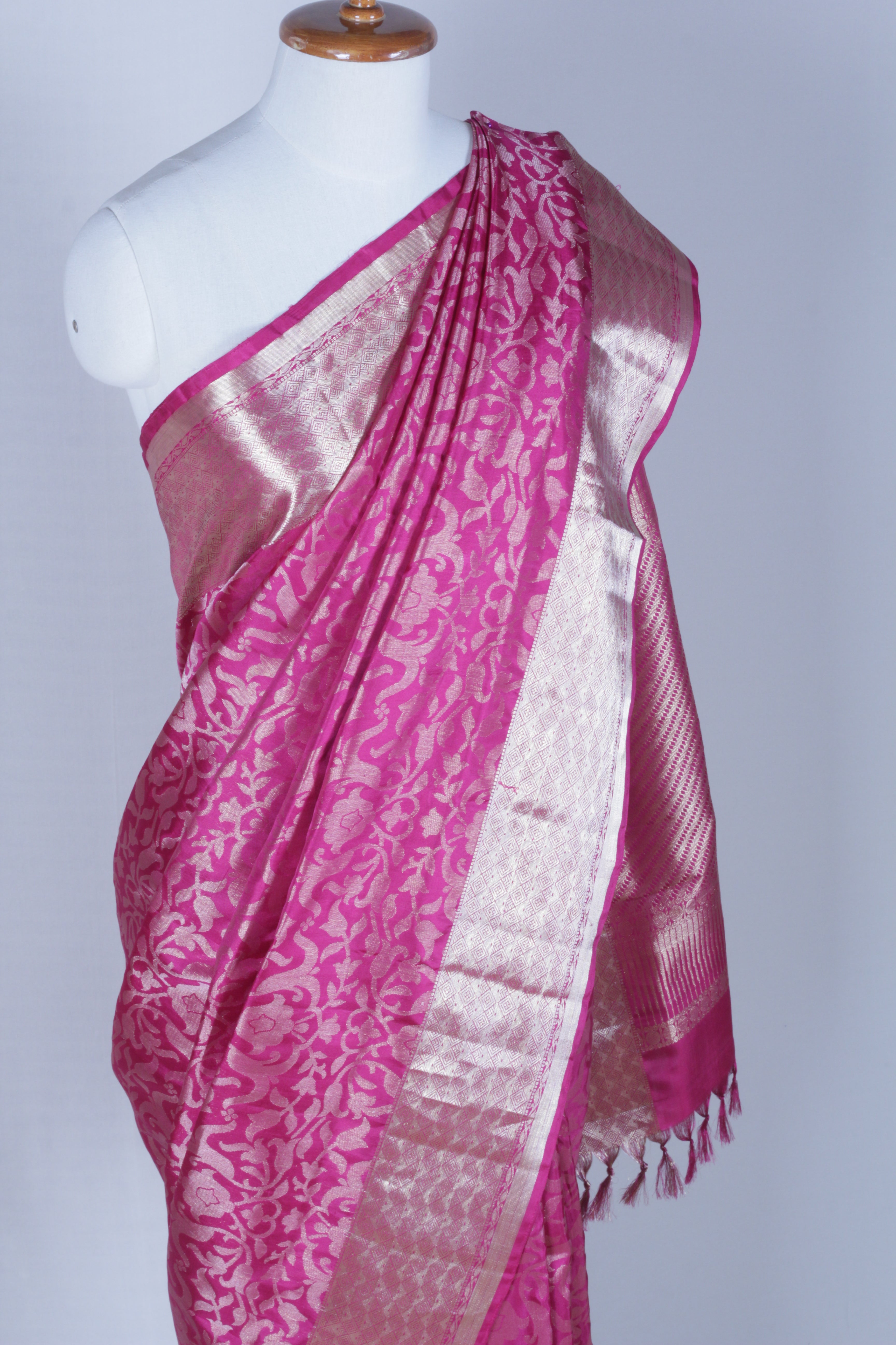 Magenta Upada Silk Saree