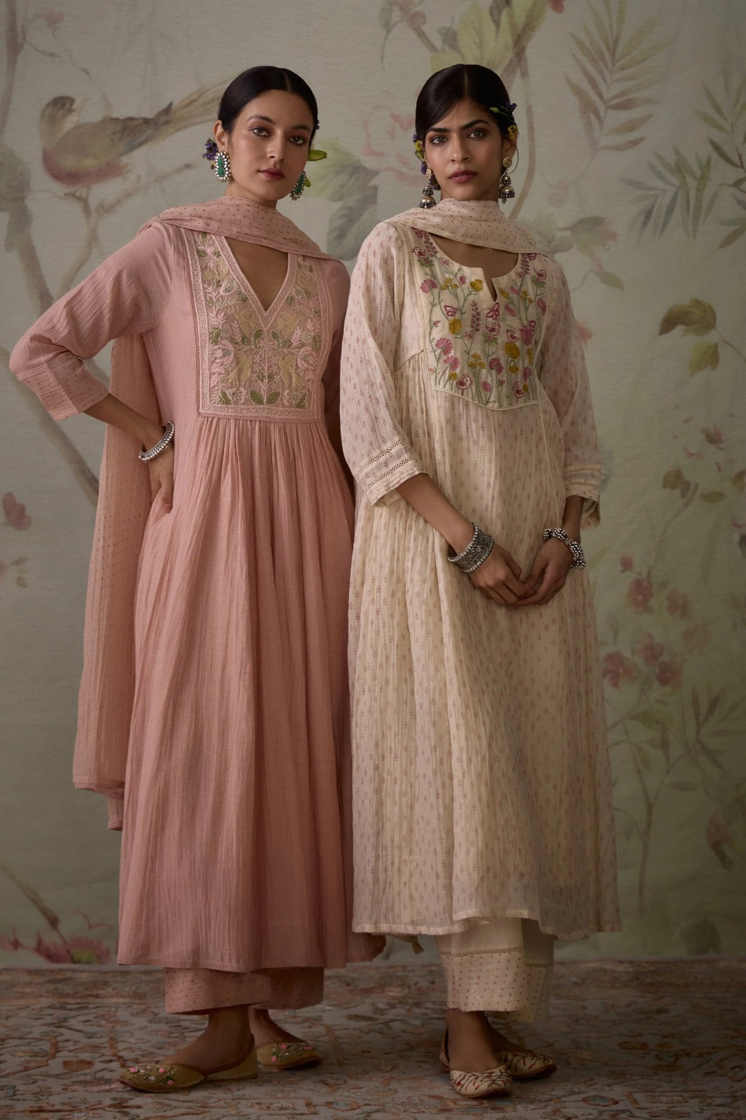 Ivory Embroidered Kurta Set