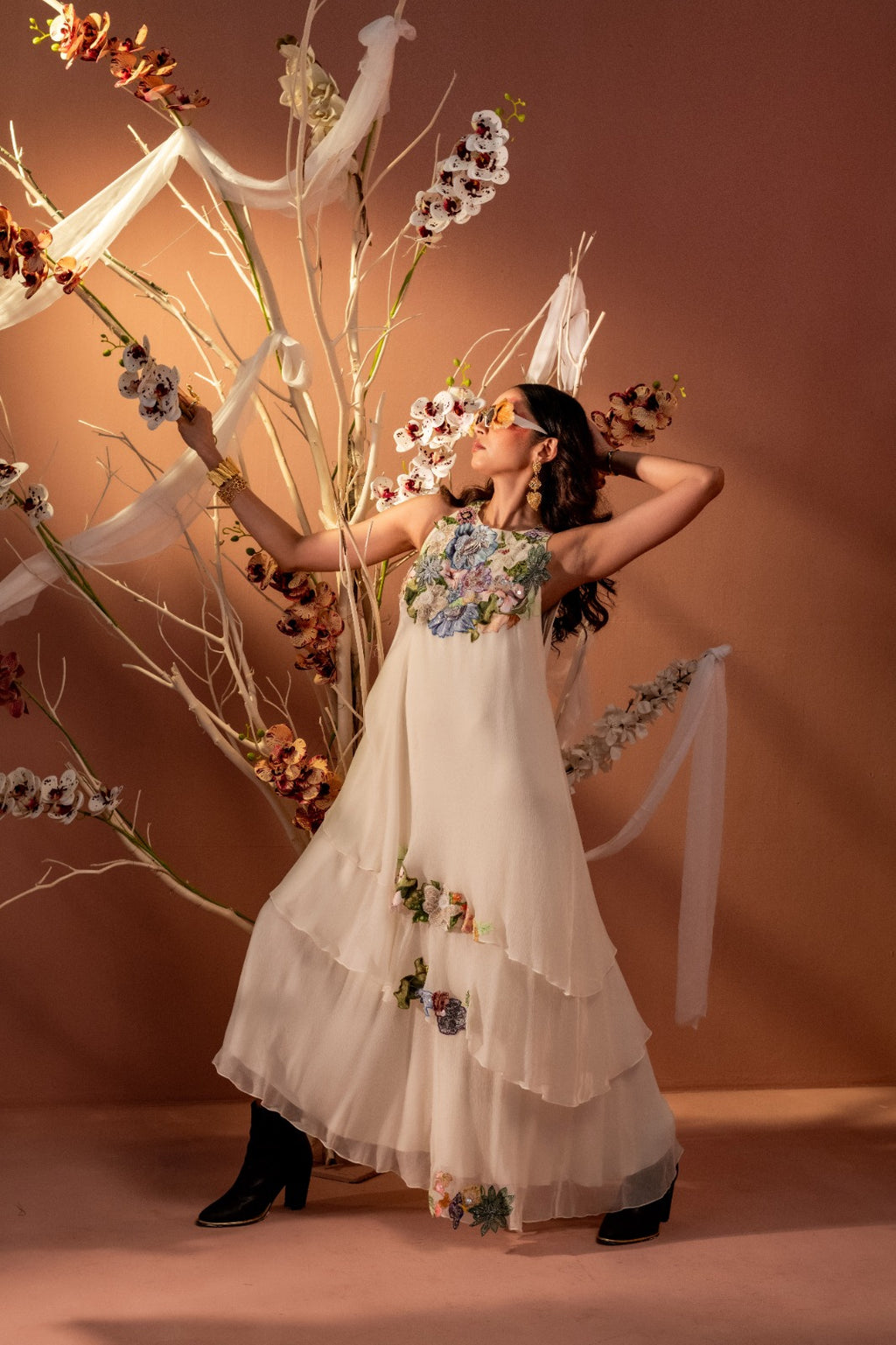 Flaunt Bloom Cascade Dress