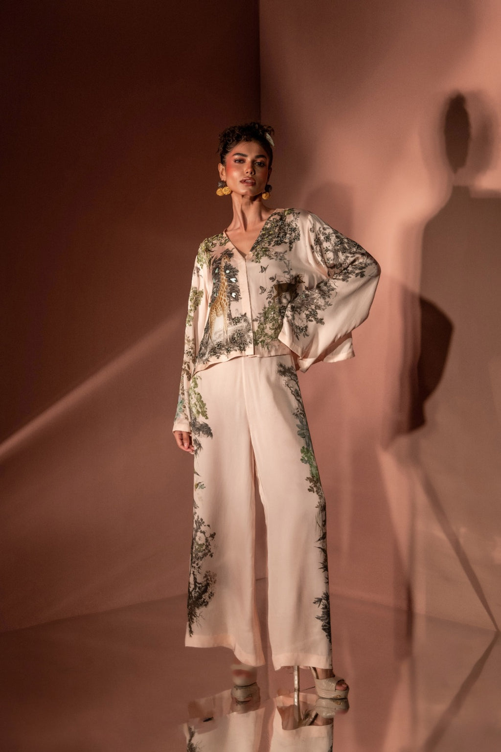 Flaunt Safari Soirée Silk Co-ord Set